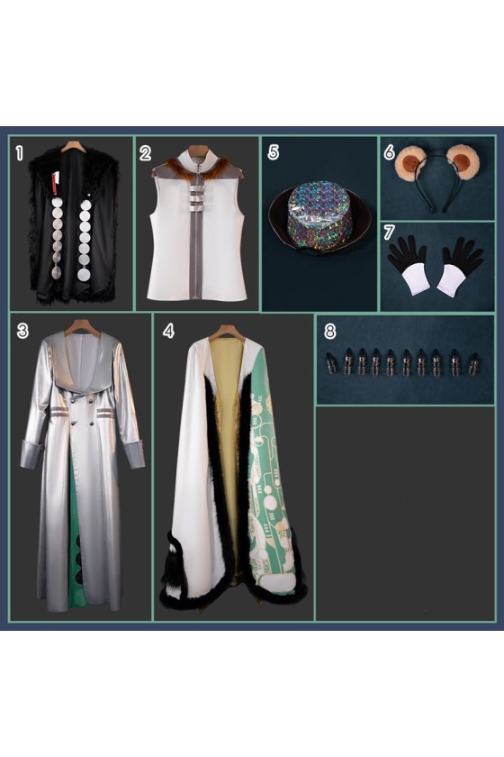 2XXT Cosplay Arknights Fyodor Vladimirovich Cosplay Costume